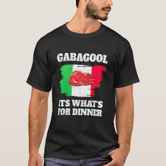 Gabagool is wat er voor eten is t-shirt (Voorkant)