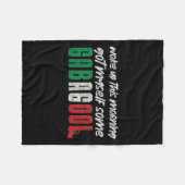 Gabagool Italiaanse trots Grappige citaten Columbu Fleece Deken (Voorkant (Horizontaal))