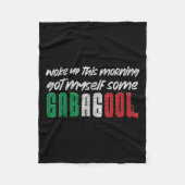 Gabagool Italiaanse trots Grappige citaten Columbu Fleece Deken (Voorkant)