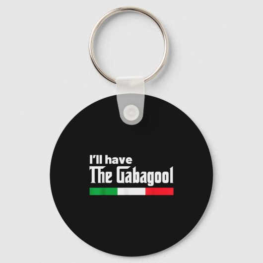 Gabagool Italy For Italians Cacola Nj New Jersey  Sleutelhanger (Voorkant)