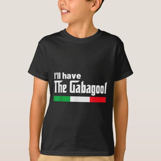 Gabagool Italy For Italians Cacola Nj New Jersey  T-shirt (Voorkant)