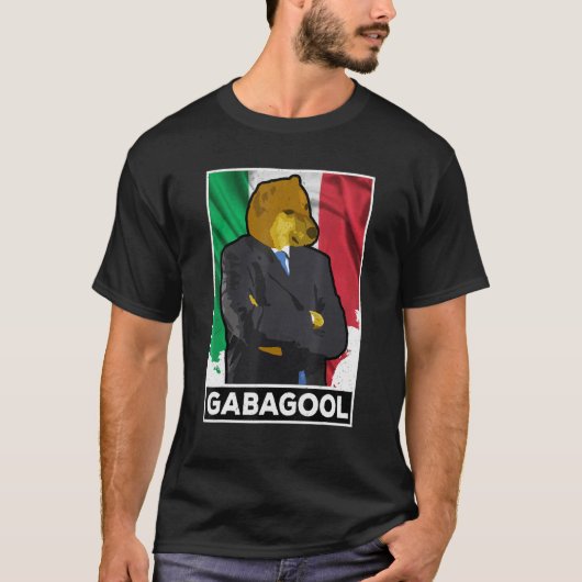 Gabagool Shiba Dog Man Italiaans Slang Gabagool T-shirt (Voorkant)