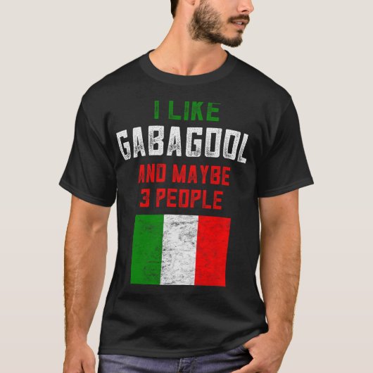Gabagool Shirt Men New Jersey Meat Lover Italian C (Voorkant)