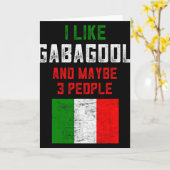 Gabagool Shirt Men New Jersey Meat Lover Italian C Kaart (Gele Bloem)