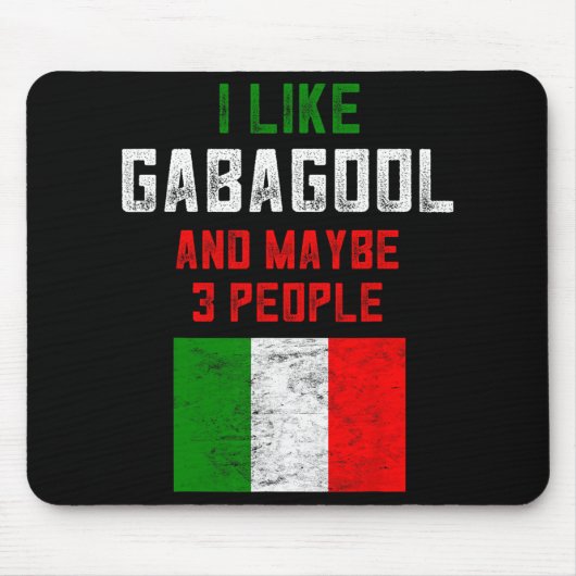 Gabagool Shirt Men New Jersey Meat Lover Italian C Muismat (Voorkant)