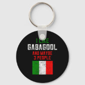 Gabagool Shirt Men New Jersey Meat Lover Italian C Sleutelhanger (Voorkant)