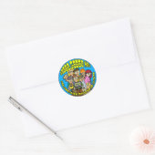 Gabba Gabba Hey Ronde Sticker (Envelop)