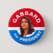 Gabbard voor President Ronde Button 5,7 Cm (Voorkant)