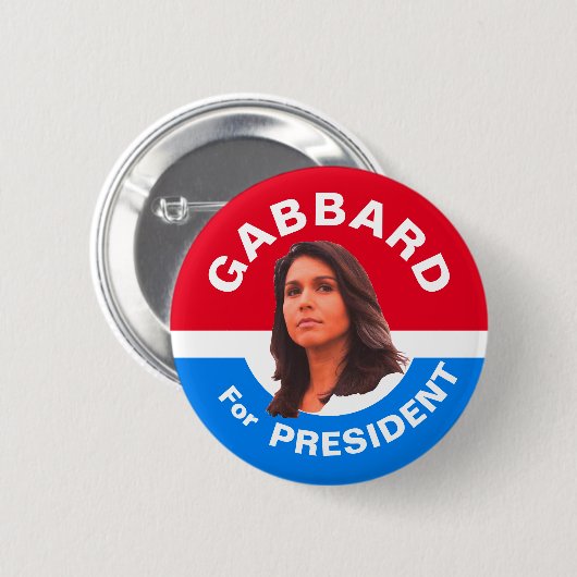 Gabbard voor President Ronde Button 5,7 Cm (Voorkant /achterkant)