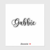 Gabbie Naam - Handgeschreven kalligrafie Sticker (Vel)