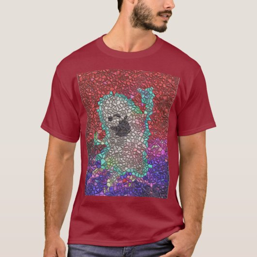 Gabbie the Ghost Red Mosaic  T-shirt (Voorkant)