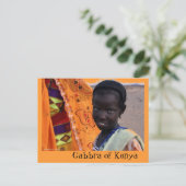 Gabbra-stammeisje van Kenia-Briefkaart Briefkaart (Staand voorkant)