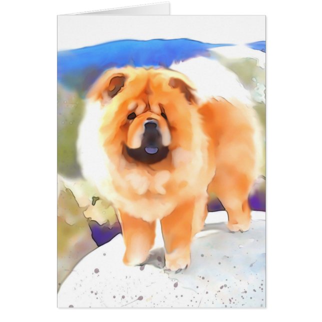 "GABBY" heARTdog Chow Art Card (Voorkant)