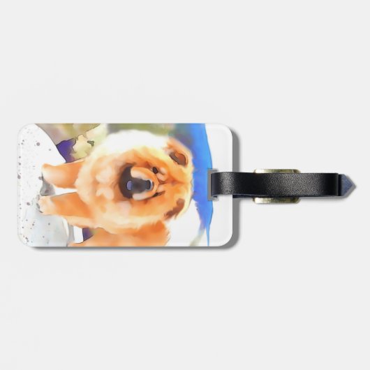 GABBY heARTdog chow Bagagelabel (Achterkant horizontaal)