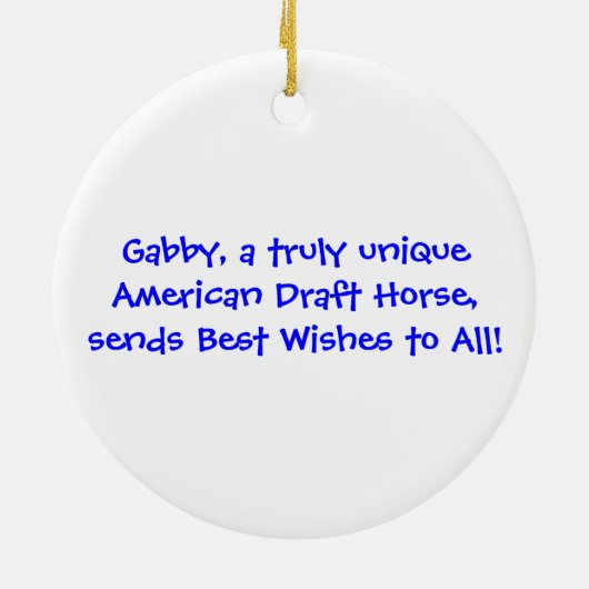 Gabby Holiday Ornament (Achterkant)