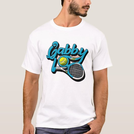 Gabby houdt van tennis t-shirt (Voorkant)