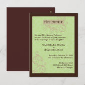 Gabby Invitation Uitnodiging Briefkaart (Voorkant / Achterkant)