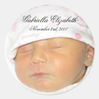 Gabby-omhullende verzegeling ronde sticker