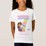 Gabby's Dollhouse 7th Birthday T-Shirt<br><div class="desc">Viel de zevende verjaardag van je kind met dit schattige Gabby's Dollhouse Birthday shirt! Personaliseer u door de naam van uw kind toe te voegen!</div>