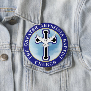 GABC-cirkelvormige speld voor Logo Ronde Button 4,0 Cm
