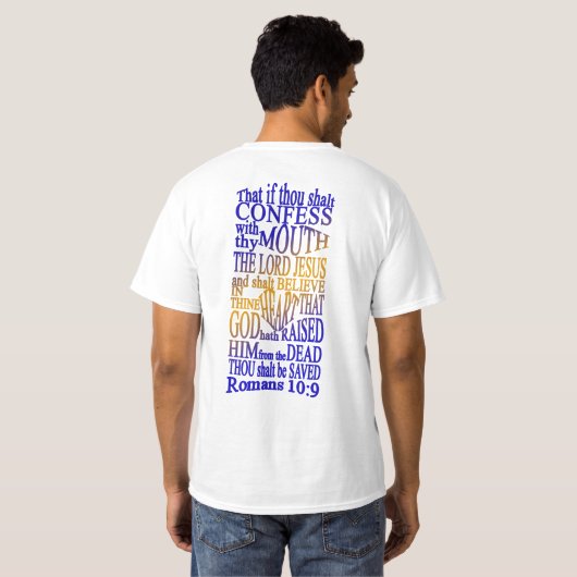 GABC WiM Romans 10:9 T 3 T-shirt (Achterkant volledig)