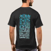 GABC WiM Romans 10:9 T zwart 1 T-shirt (Achterkant)