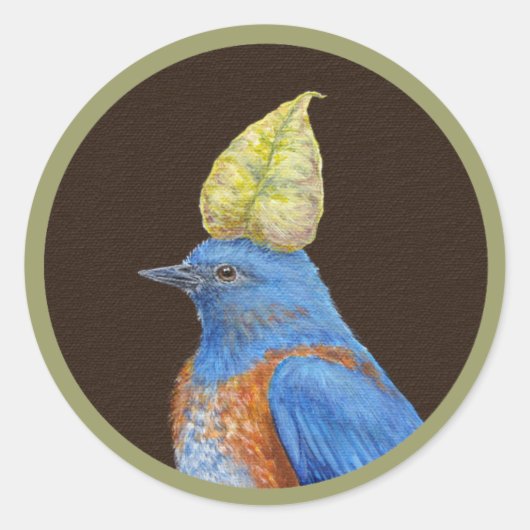 Gabe de westerne bluebird sticker (Voorkant)