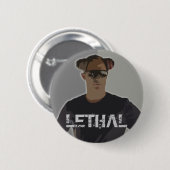Gabe is Lethal (knop) Ronde Button 5,7 Cm (Voorkant /achterkant)