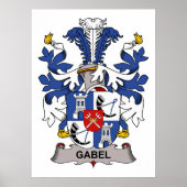 Gabel Family Crest Poster (Voorkant)