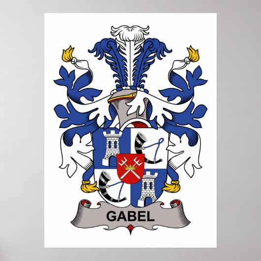 Gabel Family Crest Poster (Voorkant)