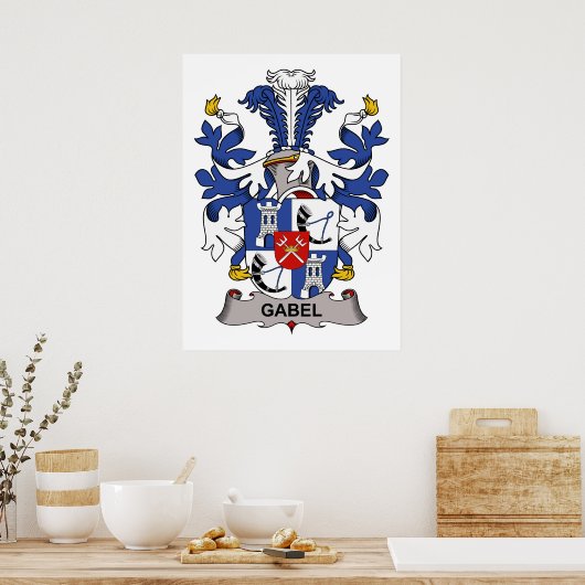 Gabel Family Crest Poster (Keuken)