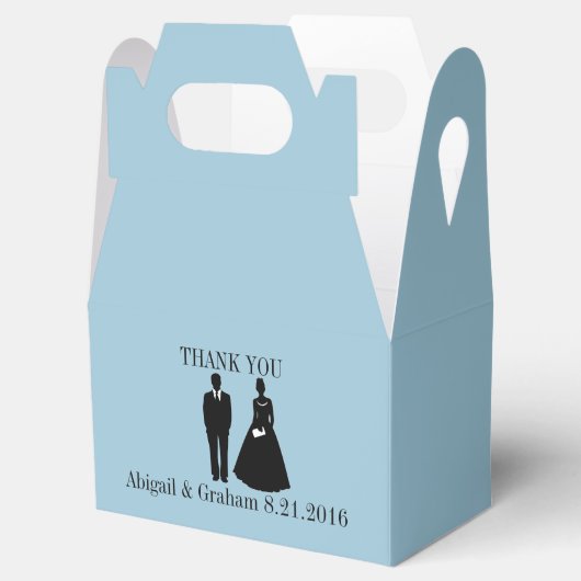 Gabeled bruiloft gunst doos bedankdoosjes (Geopend)