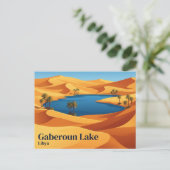 Gaberounmeer Libië Briefkaart (Staand voorkant)