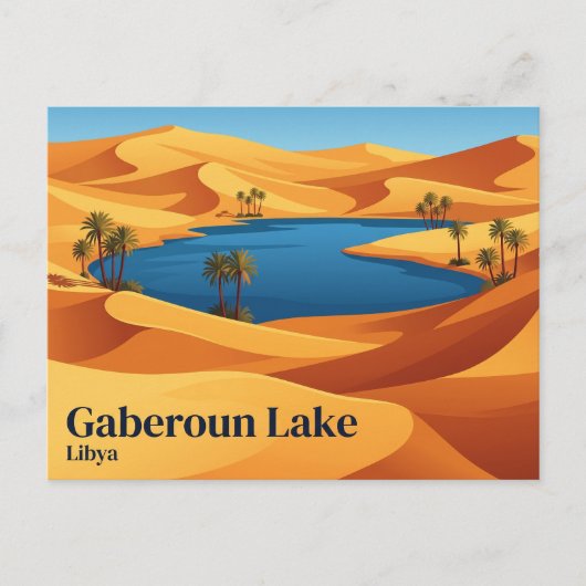 Gaberounmeer Libië Briefkaart (Voorkant)