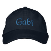 Gabi Speciaal geborduurd Baseball Pet Blue (Voorkant)