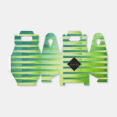 Gable Boxes Ombre Green Metallic Bedankdoosjes (Uitgevouwen)