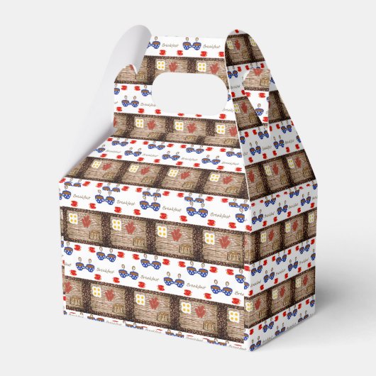 Gable Favor Box Bedankdoosjes (Voorkant Zijde)