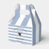 Gable Favor Box Blauwe Streep Afgestudeerd 2026 Bedankdoosjes (Voorkant Zijde)