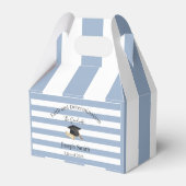 Gable Favor Box Blue Stripe Graduate 2026 Bedankdoosjes (Achterkant)