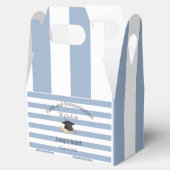 Gable Favor Box Blue Stripe Graduate 2026 Bedankdoosjes (Geopend)