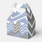 Gable Favor Box Bruin Blauw en Wit Bedankdoosjes (Achterkant)