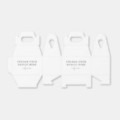 Gable Favor Box, doe het zelf 4 x 5 inch Bedankdoosjes (Uitgevouwen)