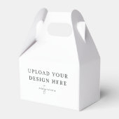 Gable Favor Box, doe het zelf 4 x 5 inch Bedankdoosjes (Voorkant Zijde)