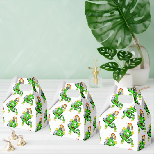 Gable Favor Box Happy St. Patrick's Day Rabbit  Bedankdoosjes (Meervoudige)