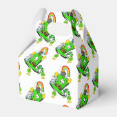 Gable Favor Box Happy St. Patrick's Day Rabbit  Bedankdoosjes (Voorkant Zijde)