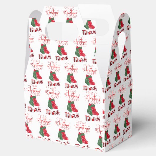 Gable Favor Box Kerstmis Bedankdoosjes (Geopend)