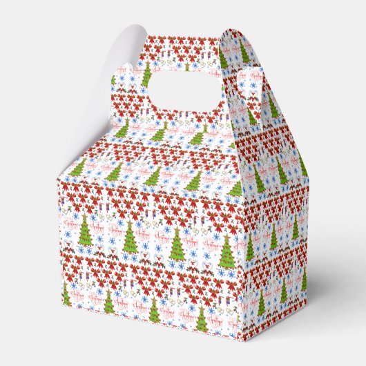 Gable Favor Box Kerstmis Bedankdoosjes (Achterkant)