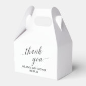 Gable Favor Box Modern Minimalistisch Eenvoudig Bedankdoosjes (Voorkant Zijde)