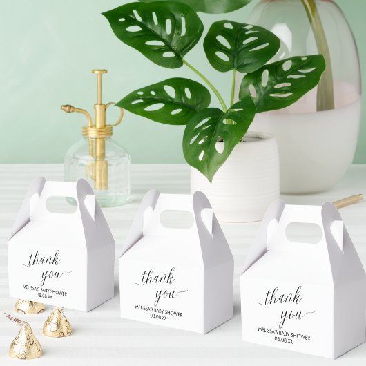 Gable Favor Box Modern Minimalistisch Eenvoudig Bedankdoosjes