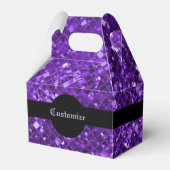 Gable Favor Box, Paarse mozaïekpatroon Bedankdoosjes (Voorkant Zijde)